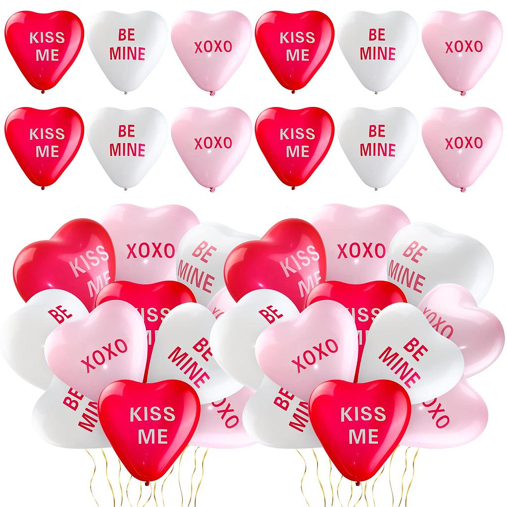 Globo Corazon Estampado #10 X100 Unds
