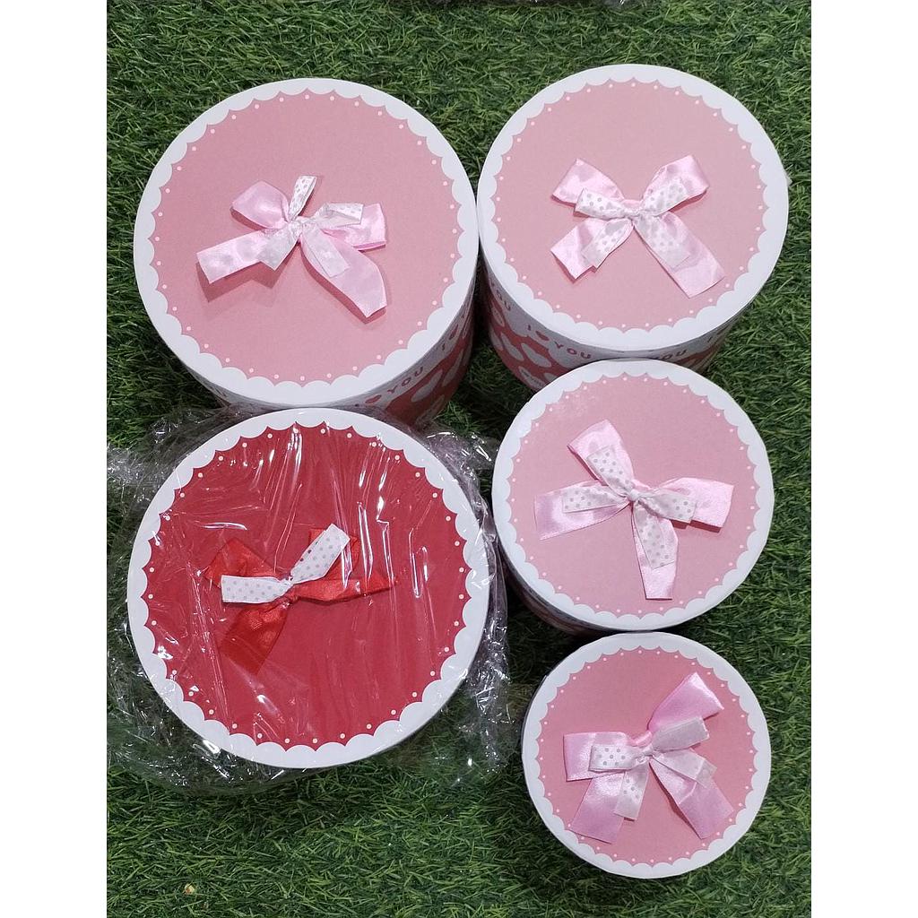 Caja de Regalo Circular x4 Unds
