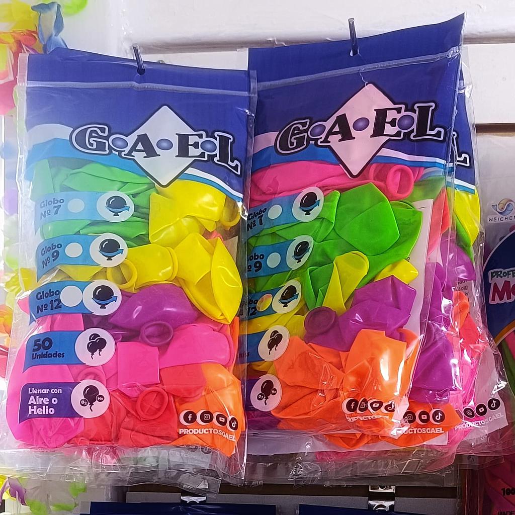 Globo GAEL neon  x 50 und