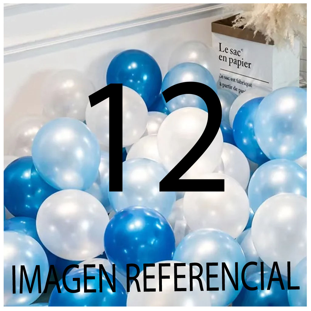 Globo perlado #12 látex x100 Und