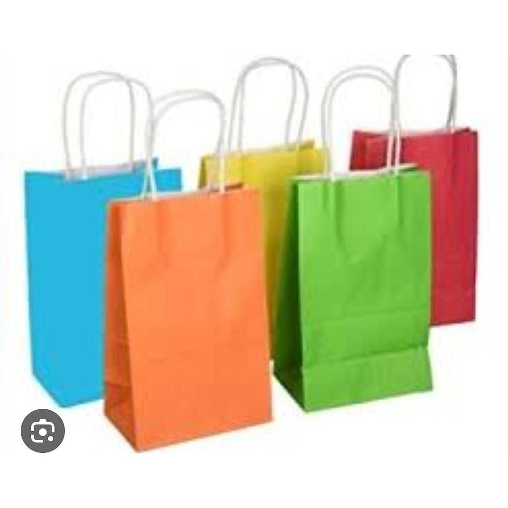 Bolsa Craft Con Asa De Color x 1 Und 22Cm x 27Cm x 11Cm
