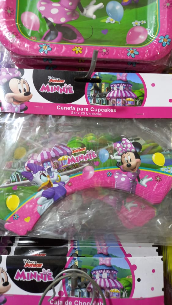 CENEFA PARA CUPCAKE  SET X 25 UND MINNIE