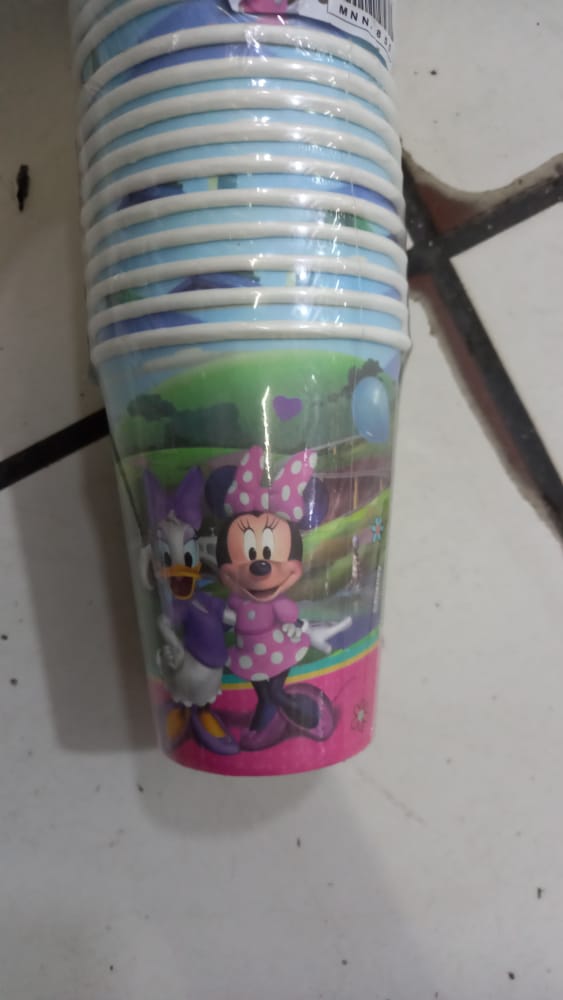VASOS SET X 10 UND 9oz MINNIE