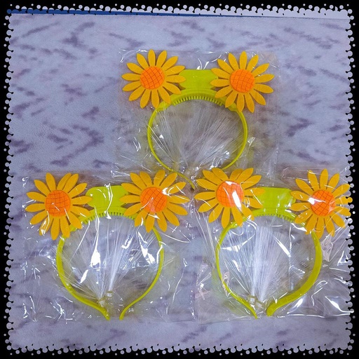 [VGCL01] Vincha Girasol Con Luces x 1 Und