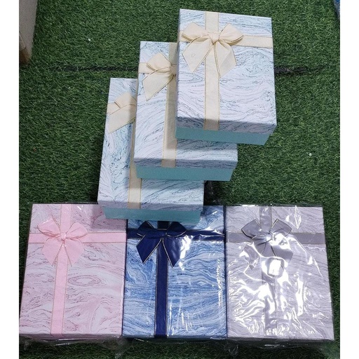 [CA2041] Caja De Regalo Rectangular x3 Unds