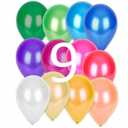 [GP9] Globo perlado #9 latex x100 Und