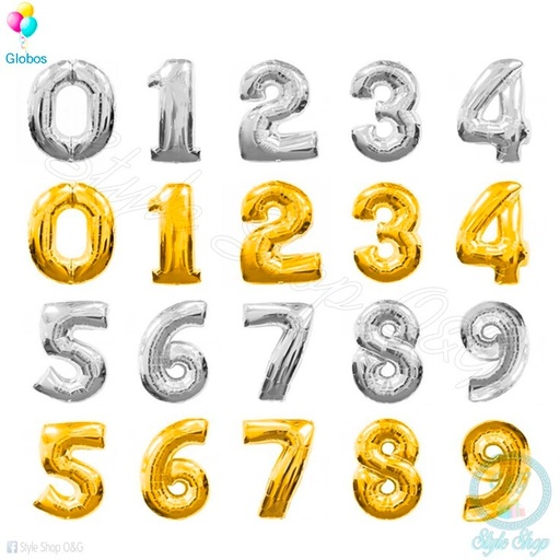 [p157] GLOBO LETRA METALICO 40 cm X 1 und   (copia)