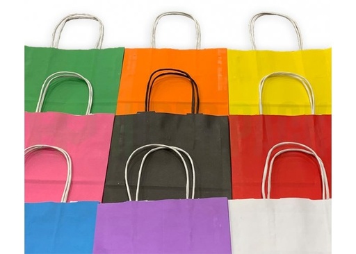 [BCDCG] Bolsa Craft Con Asa De Colores x 12 Und 25.50Cm x 34Cm x 12 Cm