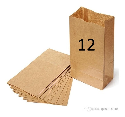 [p316] Bolsa Craft # 12 X 1 Und 18Cm x 34.50Cm x 9Cm