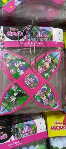 [MNN-720] CAJA PARA CHOCOLATE SET X 25 UND MINNIE